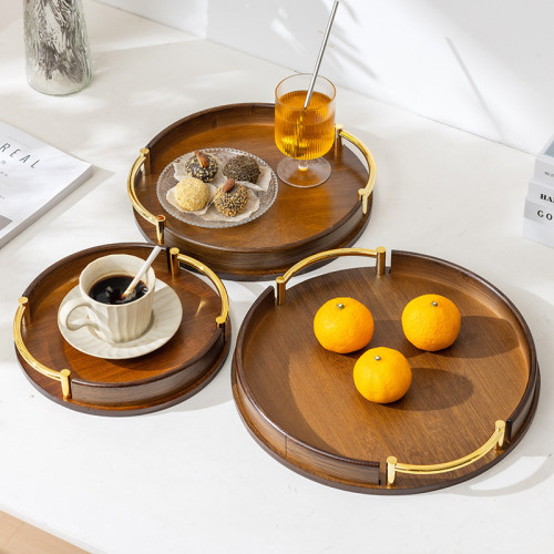 Plateau de Service en Bambou Élégant – Plateau Décoratif pour Café, Thé et Fruits Plateau de Service en Bambou Élégant – Plateau Décoratif pour Café, Thé et Fruits