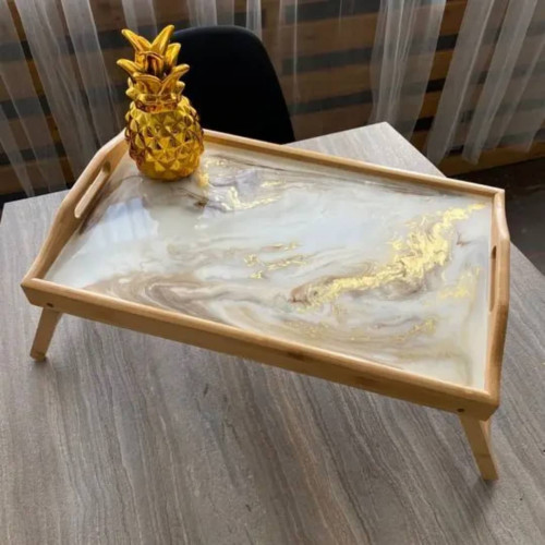 Table Plateau de Lit Multifonction – Plateau Petit Déjeuner avec Pieds