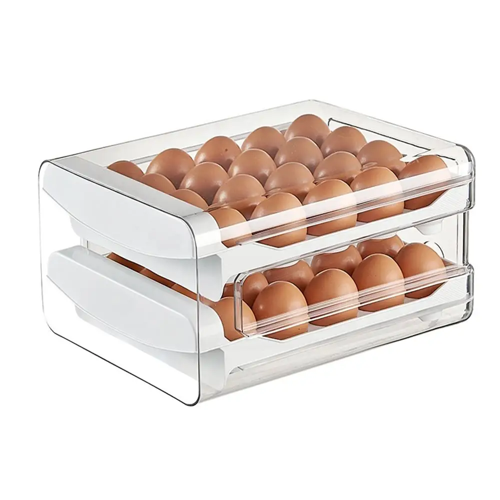 Support de Rangement Double Couche pour 40 Œufs – Pratique et Organisé