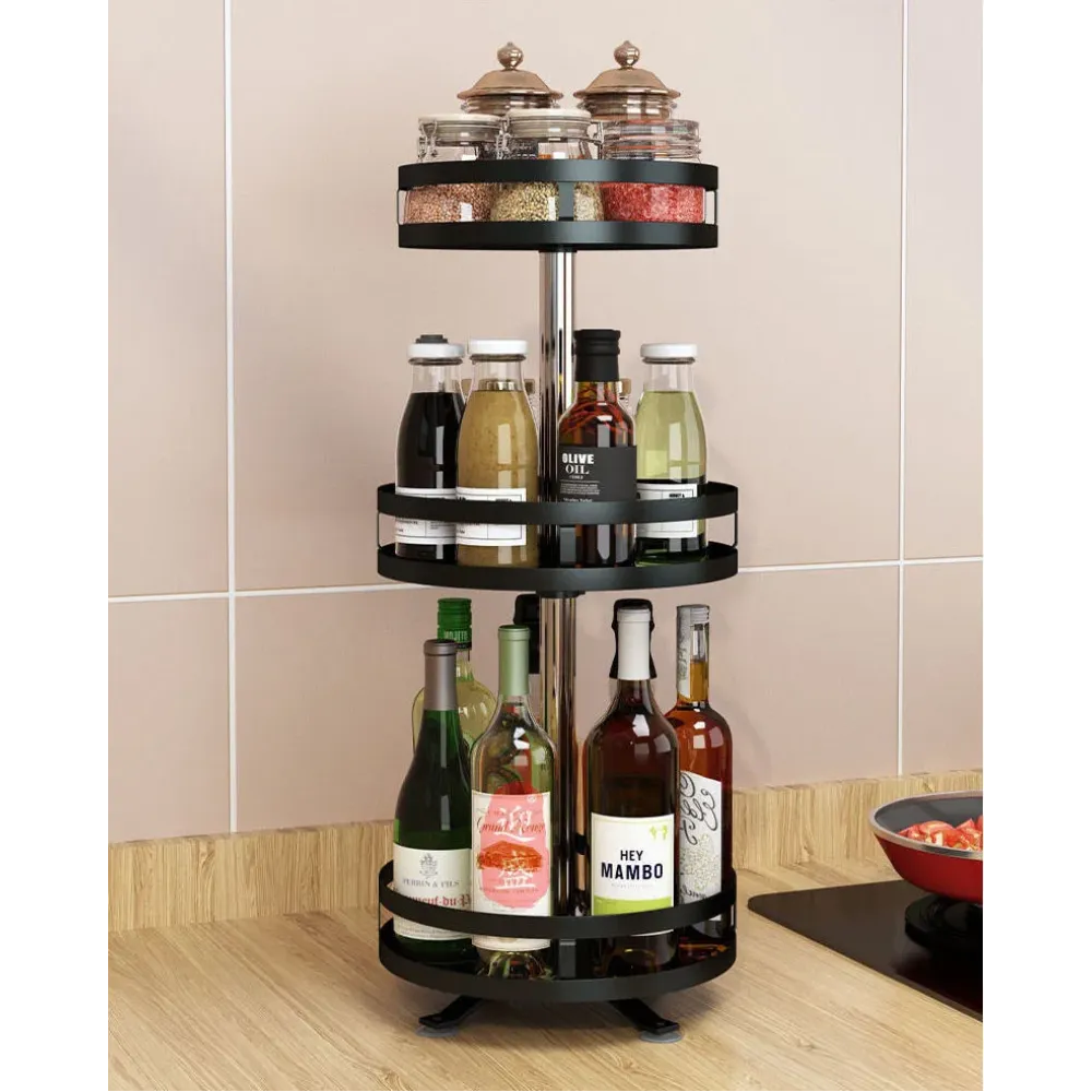 Étagère de Rangement pour Évier de Cuisine – Rotative et Organisatrice